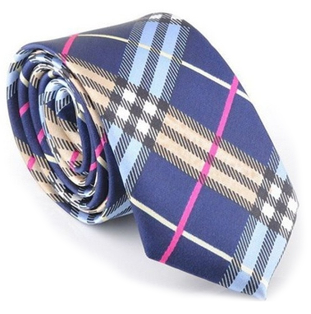 Blue, Gold and Pink Skinny Tie – Shop Mens Ties Online | Ties Australia ...