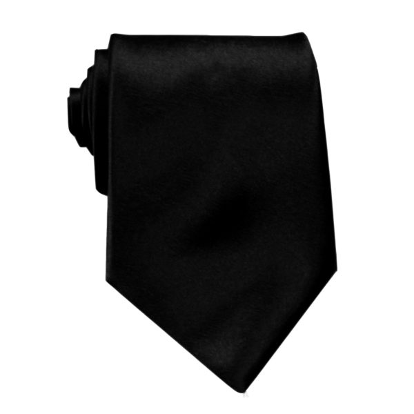 Black Solid Neck Tie – Shop Mens Ties Online | Ties Australia | Buy Bow ...