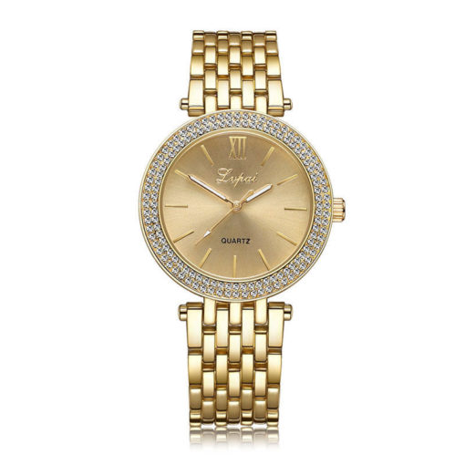 yellow-gold-quartz-womens-watch