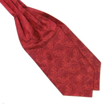 Dark Red Paisley Cravat - Shop Mens Ties Online | Ties Australia