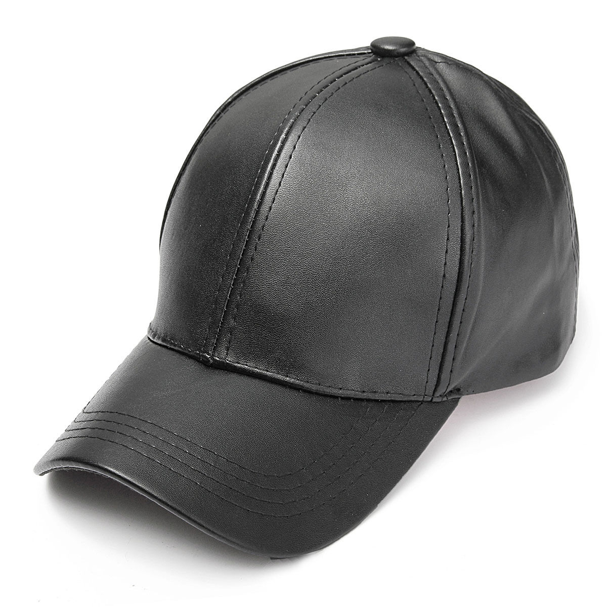 Black Leather Baseball Cap - Shop Mens Ties Online