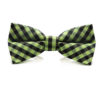 green_black_checkered_cotton_bow_tie_rack_australia_au