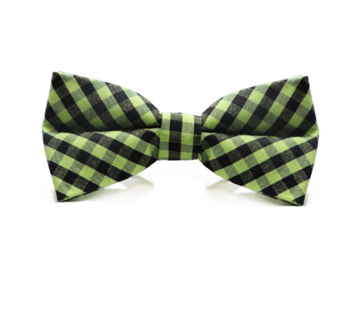 green_black_checkered_cotton_bow_tie_rack_australia_au