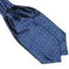 Blue Silk Polka Dot Cravat tie rack australia