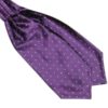 Purple Silk Polka Dot Cravat tie rack australia