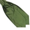 green Silk Polka Dot Cravat tie rack australia